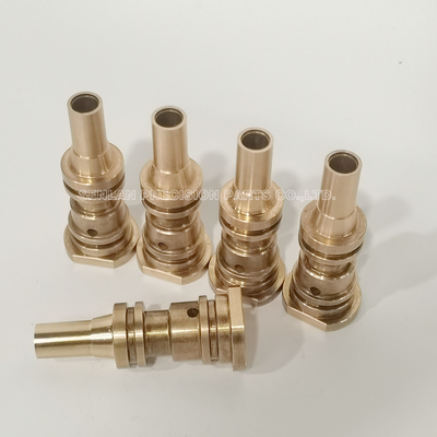 Bộ phận khuôn chính xác tùy chỉnh bằng đồng thau Bộ phận máy tiện Cnc Linh kiện gia công